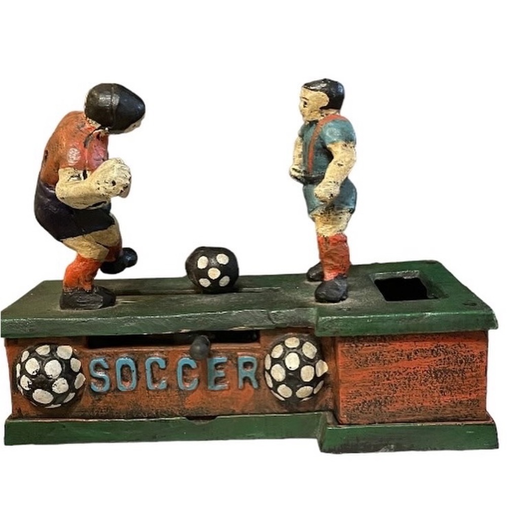 Vintage cast iron bank